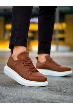 KN814 Erkek Günlük Bağcıklı Cilt Spor Sneaker Ayakkabı CBT - Taba KN814 Erkek Günlük Bağcıklı Cilt Spor Sneaker Ayakkabı CBT - Taba