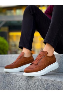 KN814 Erkek Günlük Bağcıklı Cilt Spor Sneaker Ayakkabı CBT - Taba KN814 Erkek Günlük Bağcıklı Cilt Spor Sneaker Ayakkabı CBT - Taba