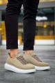KN814 Erkek Günlük Bağcıklı Süet Spor Sneaker Ayakkabı SBT - Vizon
