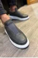 KN911 Erkek Günlük Bağcıksız Cilt Spor Sneaker Ayakkabı CBT - Gri KN911 Erkek Günlük Bağcıksız Cilt Spor Sneaker Ayakkabı CBT - Gri