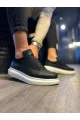 KN911 Erkek Günlük Bağcıksız Cilt Süet Spor Sneaker Ayakkabı CSBT - Siyah