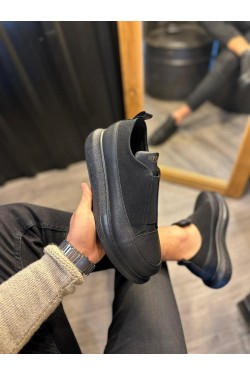KN911 Erkek Günlük Bağcıksız Cilt Süet Spor Sneaker Ayakkabı CSST - Siyah KN911 Erkek Günlük Bağcıksız Cilt Süet Spor Sneaker Ayakkabı CSST - Siyah