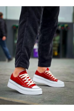 KB-CX3 Erkek Günlük Bağcıklı Keten Kısa Spor Sneaker Ayakkabı KBT - Bordo KB-CX3 Erkek Günlük Bağcıklı Keten Kısa Spor Sneaker Ayakkabı KBT - Bordo