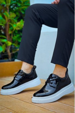 KB-X3 Erkek Günlük Bağcıklı Rugan Klasik Ayakkabı RBT - Siyah KB-X3 Erkek Günlük Bağcıklı Rugan Klasik Ayakkabı RBT - Siyah