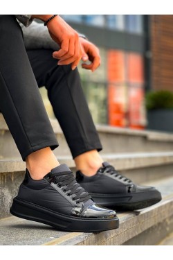 KB-X46 Erkek Günlük Bağcıklı Paraşüt Kumaş Rugan Spor Sneaker Ayakkabı PKRST - Siyah KB-X46 Erkek Günlük Bağcıklı Paraşüt Kumaş Rugan Spor Sneaker Ayakkabı PKRST - Siyah