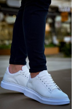 KB-X500 Erkek Günlük Bağcıklı Cilt Spor Sneaker Ayakkabı CBT - Beyaz KB-X500 Erkek Günlük Bağcıklı Cilt Spor Sneaker Ayakkabı CBT - Beyaz