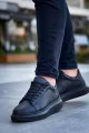 KB-X500 Erkek Günlük Bağcıklı Cilt Spor Sneaker Ayakkabı CST - Siyah KB-X500 Erkek Günlük Bağcıklı Cilt Spor Sneaker Ayakkabı CST - Siyah