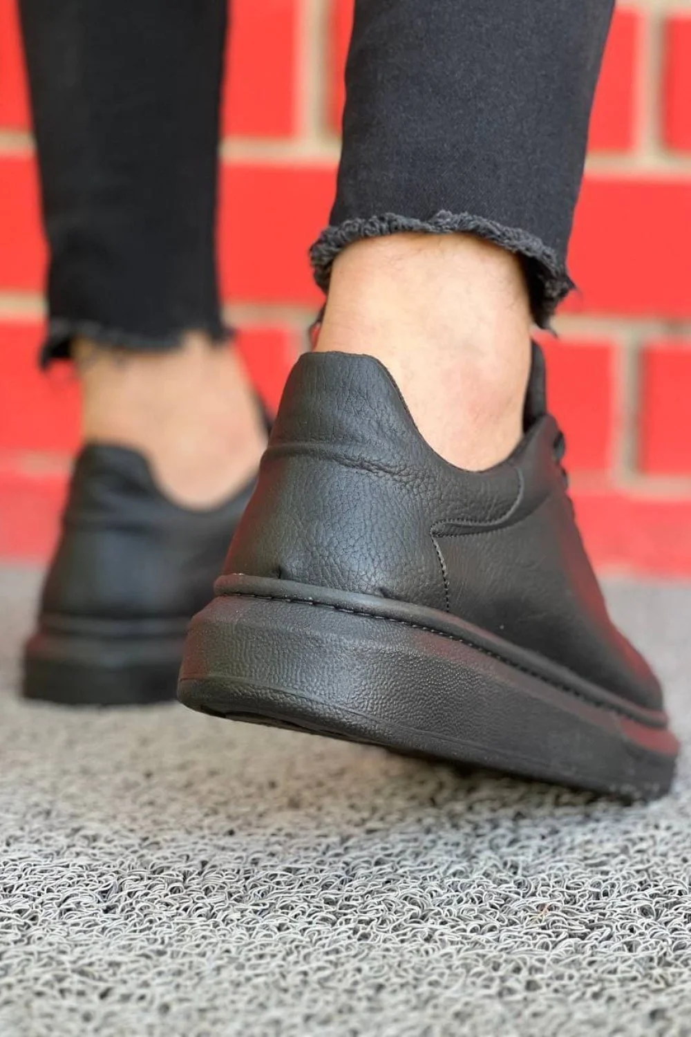 KB-X500 Erkek Günlük Bağcıklı Cilt Spor Sneaker Ayakkabı CST - Siyah KB-X500 Erkek Günlük Bağcıklı Cilt Spor Sneaker Ayakkabı CST - Siyah