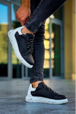 KB-X500 Erkek Günlük Bağcıklı Special Baskılı Cilt Spor Sneaker Ayakkabı CBT - Siyah/Beyaz KB-X500 Erkek Günlük Bağcıklı Special Baskılı Cilt Spor Sneaker Ayakkabı CBT - Siyah/Beyaz