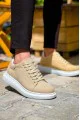 KB-X500 Erkek Günlük Bağcıklı Süet Spor Sneaker Ayakkabı SBT - Bej