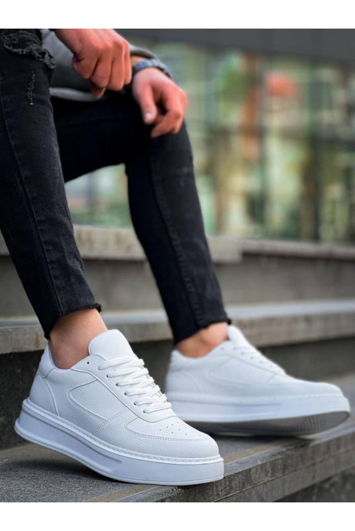 KB-X8 Erkek Günlük Bağcıklı Cilt Spor Sneaker Ayakkabı CBT - Beyaz KB-X8 Erkek Günlük Bağcıklı Cilt Spor Sneaker Ayakkabı CBT - Beyaz