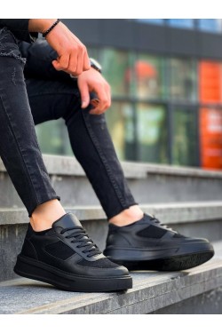 KB-X8 Erkek Günlük Bağcıklı Cilt Süet Spor Sneaker Ayakkabı CSST - Siyah KB-X8 Erkek Günlük Bağcıklı Cilt Süet Spor Sneaker Ayakkabı CSST - Siyah