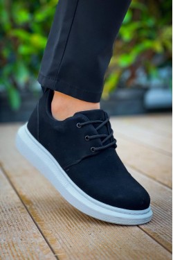 KB003 Erkek Günlük Bağcıklı Süet Klasik Ayakkabı SBT - Siyah KB003 Erkek Günlük Bağcıklı Süet Klasik Ayakkabı SBT - Siyah