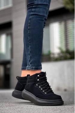 KB0994 Erkek Spor Günlük Bağcıklı Süet Bot CST - Siyah KB0994 Erkek Spor Günlük Bağcıklı Süet Bot CST - Siyah