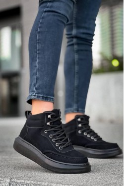 KB0994 Erkek Spor Günlük Bağcıklı Süet Bot CST - Siyah KB0994 Erkek Spor Günlük Bağcıklı Süet Bot CST - Siyah