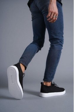 KB112 Erkek Günlük Bağcıklı Triko Spor Sneaker Ayakkabı TBT - Siyah KB112 Erkek Günlük Bağcıklı Triko Spor Sneaker Ayakkabı TBT - Siyah
