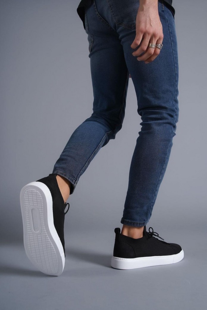 KB112 Erkek Günlük Bağcıklı Triko Spor Sneaker Ayakkabı TBT - Siyah KB112 Erkek Günlük Bağcıklı Triko Spor Sneaker Ayakkabı TBT - Siyah