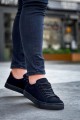 KB122 Erkek Günlük Bağcıklı Süet Spor Sneaker Ayakkabı SST - Siyah KB122 Erkek Günlük Bağcıklı Süet Spor Sneaker Ayakkabı SST - Siyah