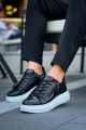 KB309 Erkek Günlük Bağcıklı Fermuarlı Croco Desenli Cilt Spor Sneaker Ayakkabı CBT - Siyah KB309 Erkek Günlük Bağcıklı Fermuarlı Croco Desenli Cilt Spor Sneaker Ayakkabı CBT - Siyah