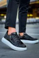 KB309 Erkek Günlük Bağcıklı Fermuarlı Croco Desenli Cilt Spor Sneaker Ayakkabı CBT - Siyah KB309 Erkek Günlük Bağcıklı Fermuarlı Croco Desenli Cilt Spor Sneaker Ayakkabı CBT - Siyah