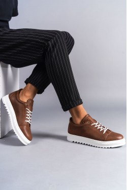 SLW152 Cool Erkek Günlük Bağcıklı Cilt Klasik Ayakkabı CBT - Taba SLW152 Cool Erkek Günlük Bağcıklı Cilt Klasik Ayakkabı CBT - Taba