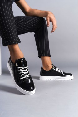 SLW152 Cool Erkek Günlük Bağcıklı Rugan Klasik Ayakkabı RBT - Siyah SLW152 Cool Erkek Günlük Bağcıklı Rugan Klasik Ayakkabı RBT - Siyah