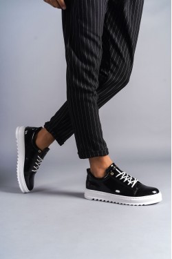 SLW152 Cool Erkek Günlük Bağcıklı Rugan Klasik Ayakkabı RBT - Siyah SLW152 Cool Erkek Günlük Bağcıklı Rugan Klasik Ayakkabı RBT - Siyah