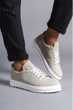 SLW152 Cool Erkek Günlük Bağcıklı Süet Klasik Ayakkabı SBT - Gri