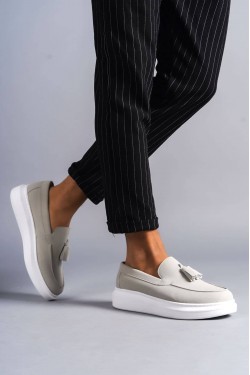 SLW154 Blaze Erkek Günlük Bağcıksız Corcik Süet Klasik Ayakkabı SBT - Gri SLW154 Blaze Erkek Günlük Bağcıksız Corcik Süet Klasik Ayakkabı SBT - Gri