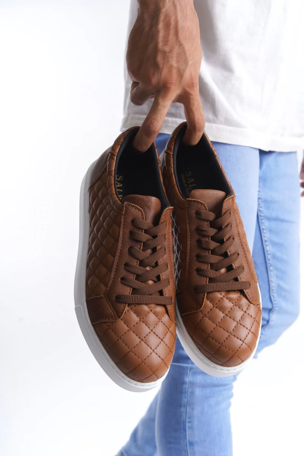 SLW166 Prestige Erkek Günlük Bağcıklı Kapitone Desenli Cilt Spor Sneaker Ayakkabı CBT - Taba SLW166 Prestige Erkek Günlük Bağcıklı Kapitone Desenli Cilt Spor Sneaker Ayakkabı CBT - Taba