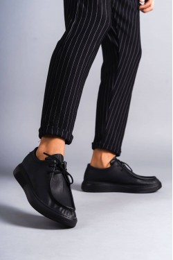 SLW170 Tornado Erkek Günlük Bağcıklı Cilt Klasik Ayakkabı CST - Siyah SLW170 Tornado Erkek Günlük Bağcıklı Cilt Klasik Ayakkabı CST - Siyah