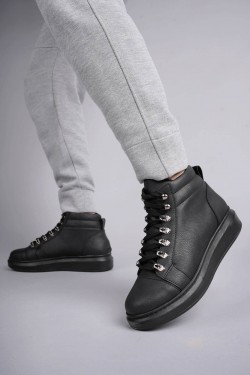 SLW206 Ottawa Erkek Spor Günlük Bağcıklı Cilt Bot CST - Siyah SLW206 Ottawa Erkek Spor Günlük Bağcıklı Cilt Bot CST - Siyah