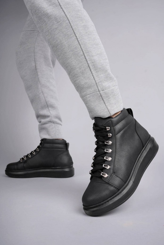 SLW206 Ottawa Erkek Spor Günlük Bağcıklı Cilt Bot CST - Siyah SLW206 Ottawa Erkek Spor Günlük Bağcıklı Cilt Bot CST - Siyah