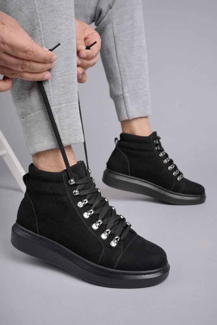 SLW206 Ottawa Erkek Spor Günlük Bağcıklı Süet Bot SST - Siyah SLW206 Ottawa Erkek Spor Günlük Bağcıklı Süet Bot SST - Siyah