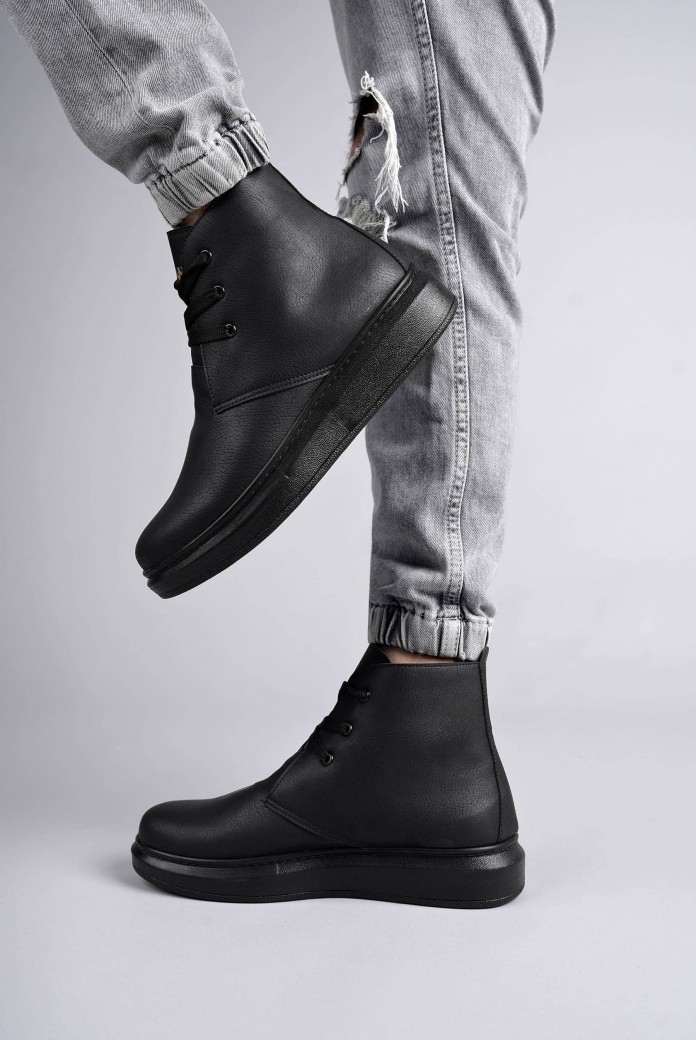 SLW207 Oslo Erkek Spor Günlük Bağcıklı Cilt Bot CST - Siyah SLW207 Oslo Erkek Spor Günlük Bağcıklı Cilt Bot CST - Siyah