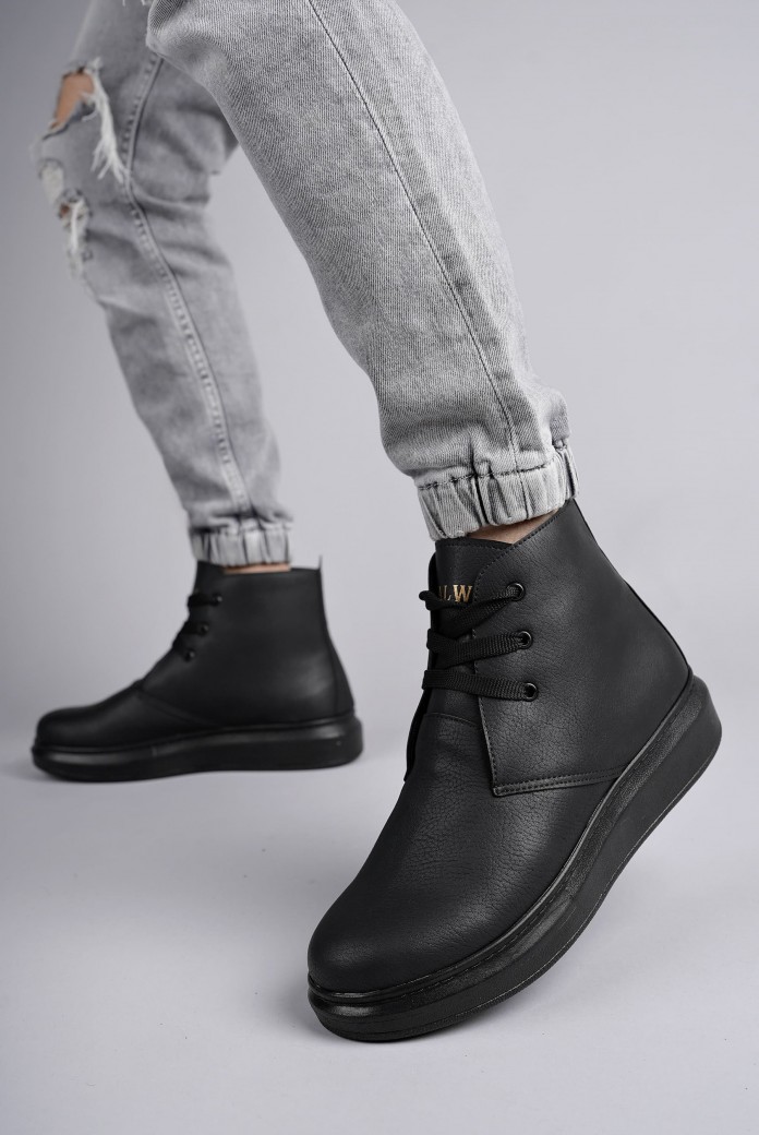 SLW207 Oslo Erkek Spor Günlük Bağcıklı Cilt Bot CST - Siyah SLW207 Oslo Erkek Spor Günlük Bağcıklı Cilt Bot CST - Siyah