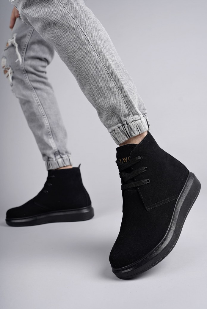 SLW207 Oslo Erkek Spor Günlük Bağcıklı Süet Bot SST - Siyah SLW207 Oslo Erkek Spor Günlük Bağcıklı Süet Bot SST - Siyah
