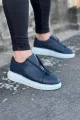 WG010 Erkek Günlük Fermuarlı Cilt Spor Sneaker Ayakkabı CBT - Lacivert WG010 Erkek Günlük Fermuarlı Cilt Spor Sneaker Ayakkabı CBT - Lacivert