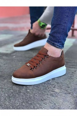 WG08 Erkek Günlük Bağcıklı Cilt Spor Sneaker Ayakkabı CBT - Taba WG08 Erkek Günlük Bağcıklı Cilt Spor Sneaker Ayakkabı CBT - Taba