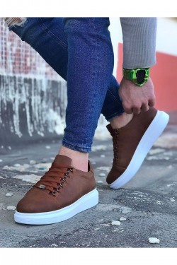 WG08 Erkek Günlük Bağcıklı Cilt Spor Sneaker Ayakkabı CBT - Taba WG08 Erkek Günlük Bağcıklı Cilt Spor Sneaker Ayakkabı CBT - Taba