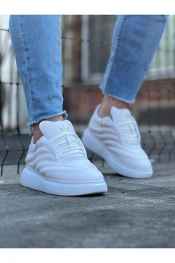 WG094 Erkek Günlük Bağcıklı Cilt Spor Sneaker Ayakkabı CBT - Beyaz WG094 Erkek Günlük Bağcıklı Cilt Spor Sneaker Ayakkabı CBT - Beyaz