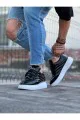 WG094 Erkek Günlük Bağcıklı Rugan Spor Sneaker Ayakkabı RBT - Siyah WG094 Erkek Günlük Bağcıklı Rugan Spor Sneaker Ayakkabı RBT - Siyah
