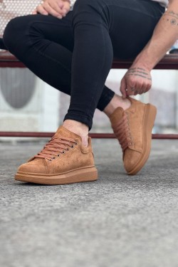 WG096 Erkek Günlük Bağcıklı Süet Spor Sneaker Ayakkabı STT - Taba WG096 Erkek Günlük Bağcıklı Süet Spor Sneaker Ayakkabı STT - Taba