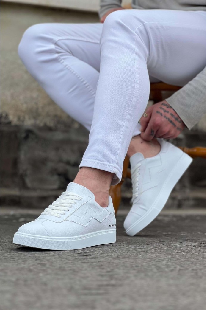WG160 Erkek Günlük Bağcıklı Süet Cilt Spor Sneaker Ayakkabı SCBT - Beyaz WG160 Erkek Günlük Bağcıklı Süet Cilt Spor Sneaker Ayakkabı SCBT - Beyaz