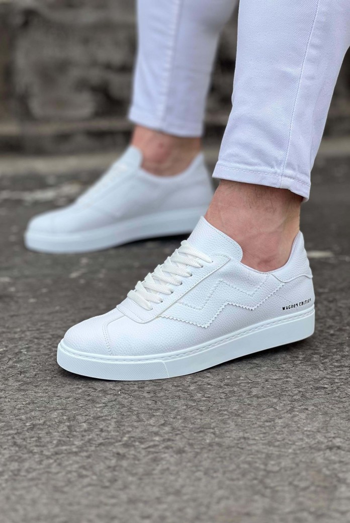 WG160 Erkek Günlük Bağcıklı Süet Cilt Spor Sneaker Ayakkabı SCBT - Beyaz WG160 Erkek Günlük Bağcıklı Süet Cilt Spor Sneaker Ayakkabı SCBT - Beyaz