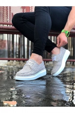 WG503 Erkek Günlük Bağcıklı Keten Klasik Ayakkabı KBT - Bej WG503 Erkek Günlük Bağcıklı Keten Klasik Ayakkabı KBT - Bej